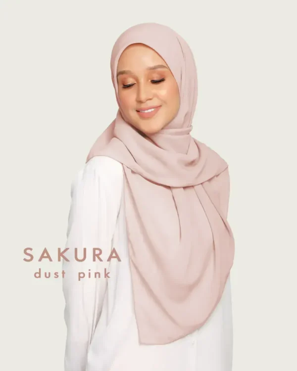 SAKURA | Bessential Bawal Magnetic B47 With Styling Button Lux Chiffon Silk